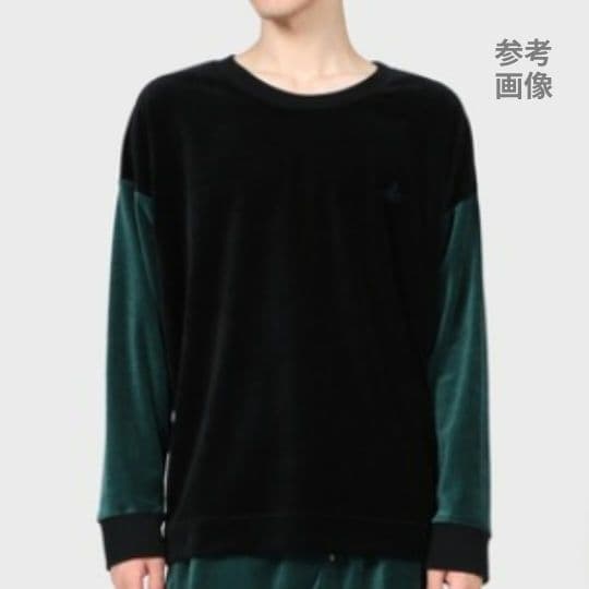 あぽろ【美品】ヴィヴィアン 2トーンベロアロンT カットソー オーブ刺繍