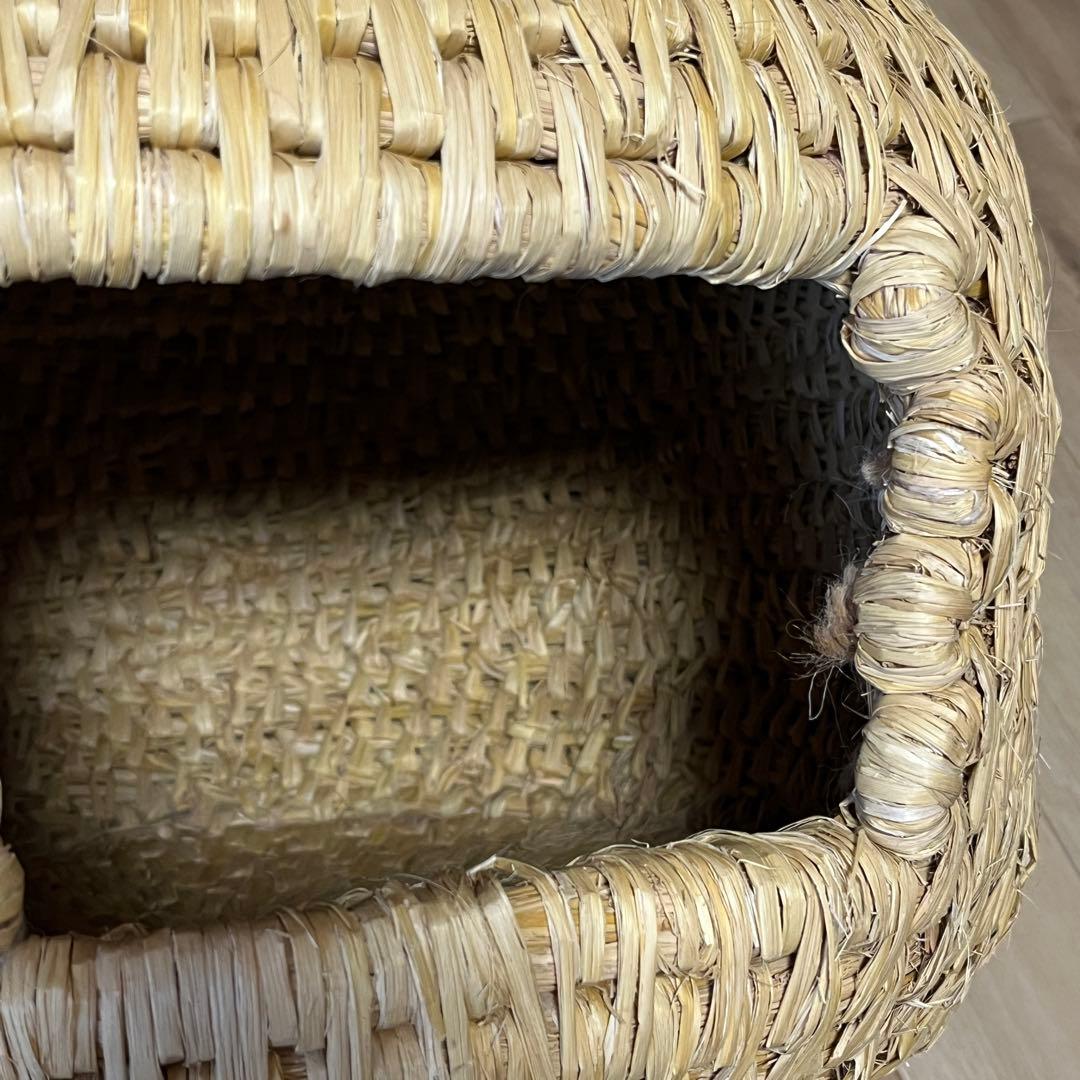 猫ちぐら 持ち手付き 新潟県小千谷市 手作り ハンドメイド 工芸品