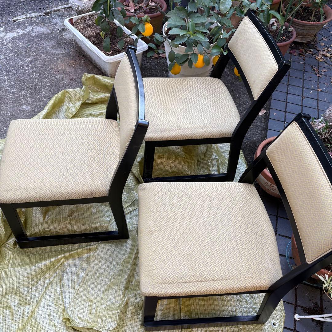 和室　寺院 仏閣　スタッキングチェア 3脚セット 葬儀 法事　椅子