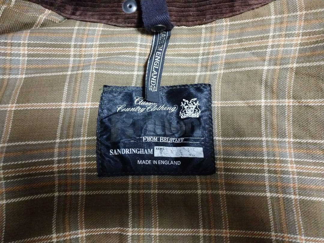 80s 英国製 ビンテージ britton オイルドジャケット L