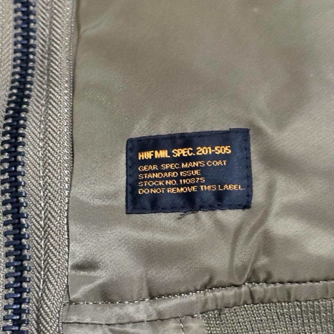 希少 L HUF ALPHA 別注 MA-1 ハフ アルファ フライトジャケット