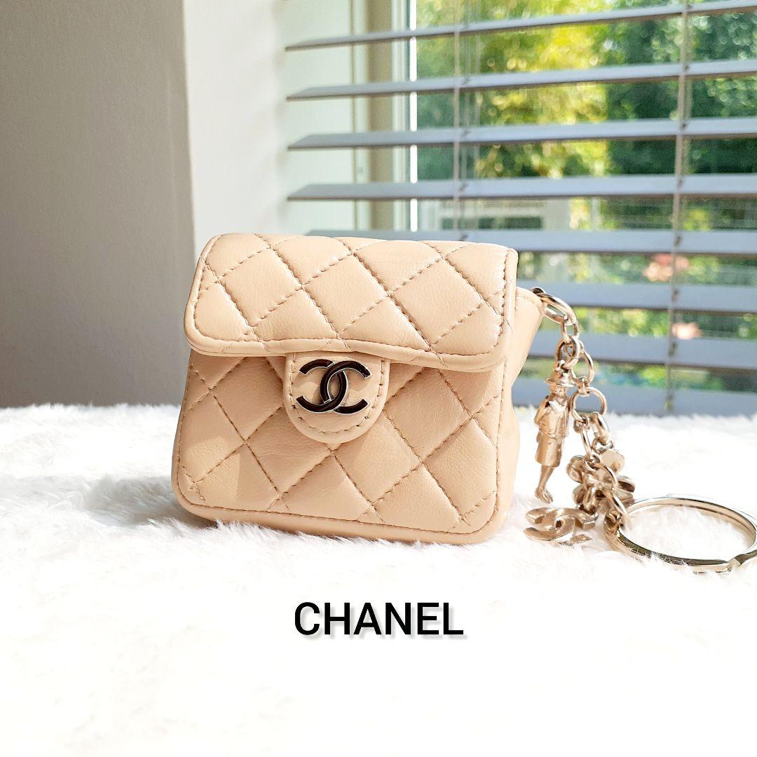 ⭐CHANEL⭐　美品　シャネル　ミニミニマトラッセ　キーリング　ベージュ