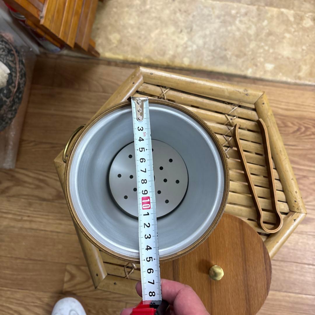 【希少・極美品】サイトーウッド ヴィンテージ アイスペール チーク材 付属品完備