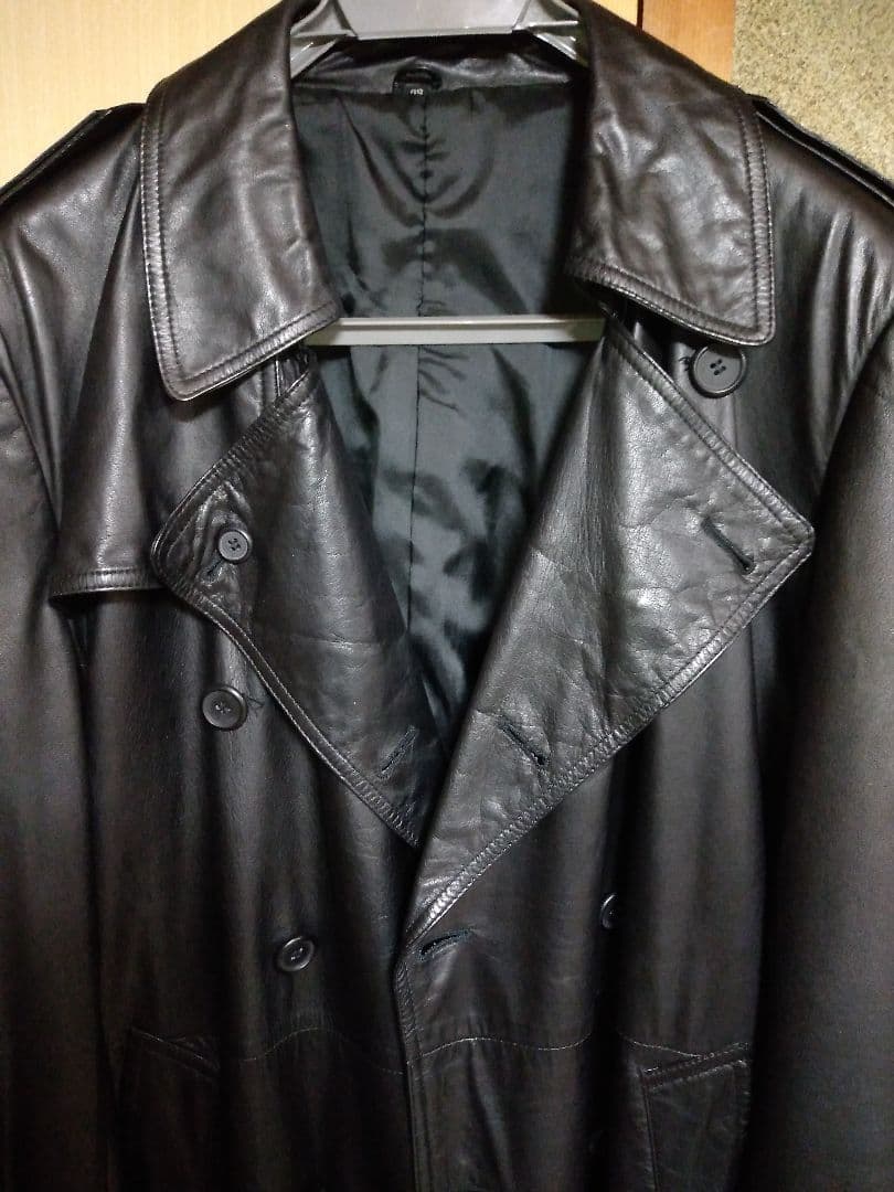 レザートレンチコート
