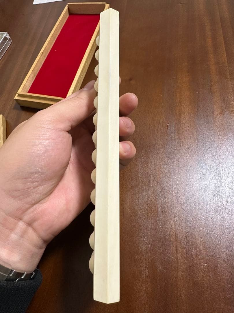 純金総○牙 御算盤　牙彫　 初代　井上義雄之作 骨董古美術