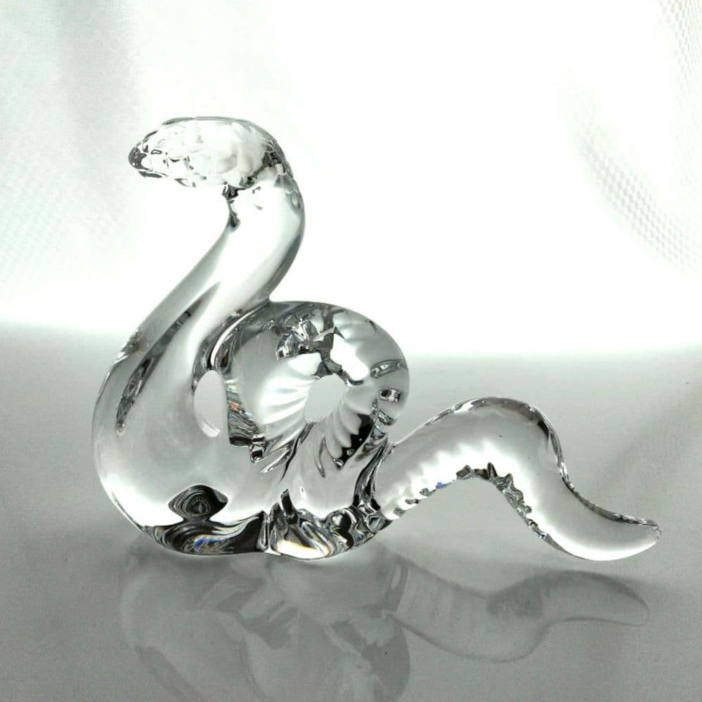【新品】バカラ　蛇　ヘビ　へび　スネーク　大きい　干支　置物　オブジェ