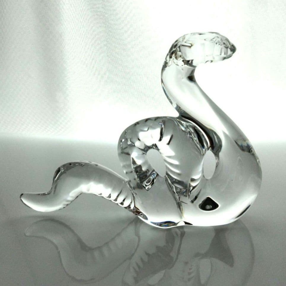 【新品】バカラ　蛇　ヘビ　へび　スネーク　大きい　干支　置物　オブジェ