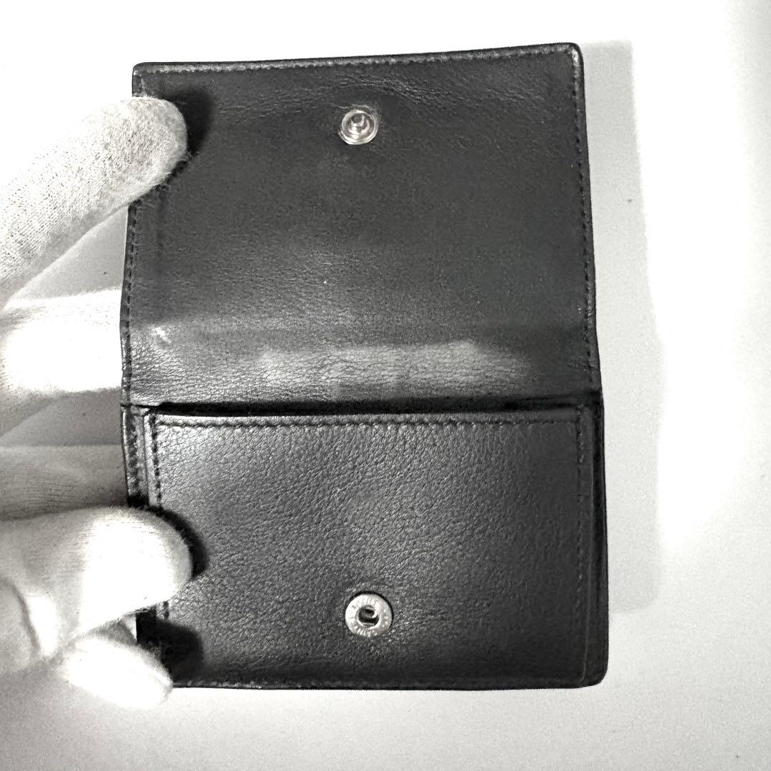 美品　SAINT LAURENT　三つ折り財布　カサンドラ　シルバー金具