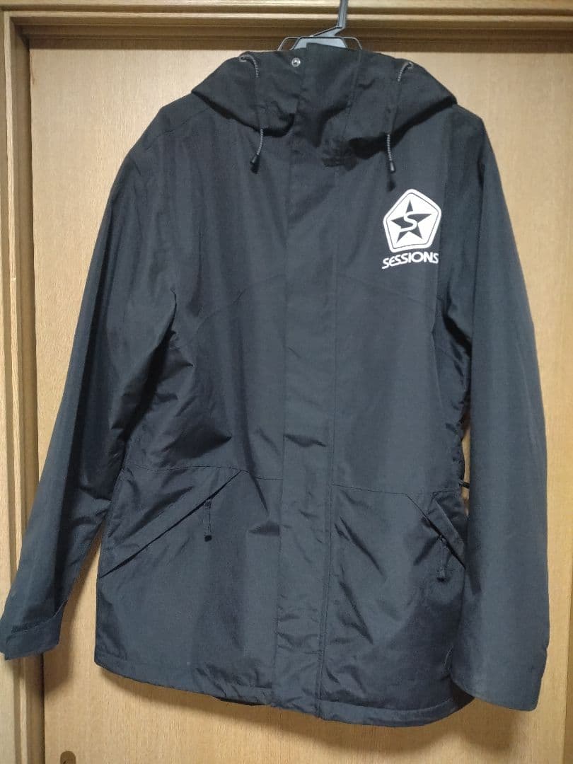 値下げ　SESSIONS セッションズ スノーボード バイタルジャケット 黒