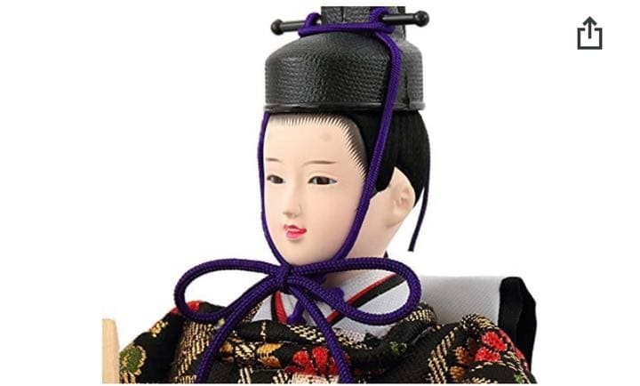 雛人形 雛 狭山清玉 五人飾り 桜 本焼桐 アクリルケース オルゴール付