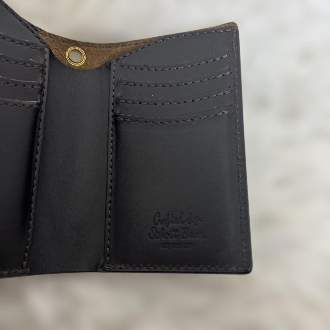 schott PERFECT WALLET ブラウン　チェーン　タグ　箱付き