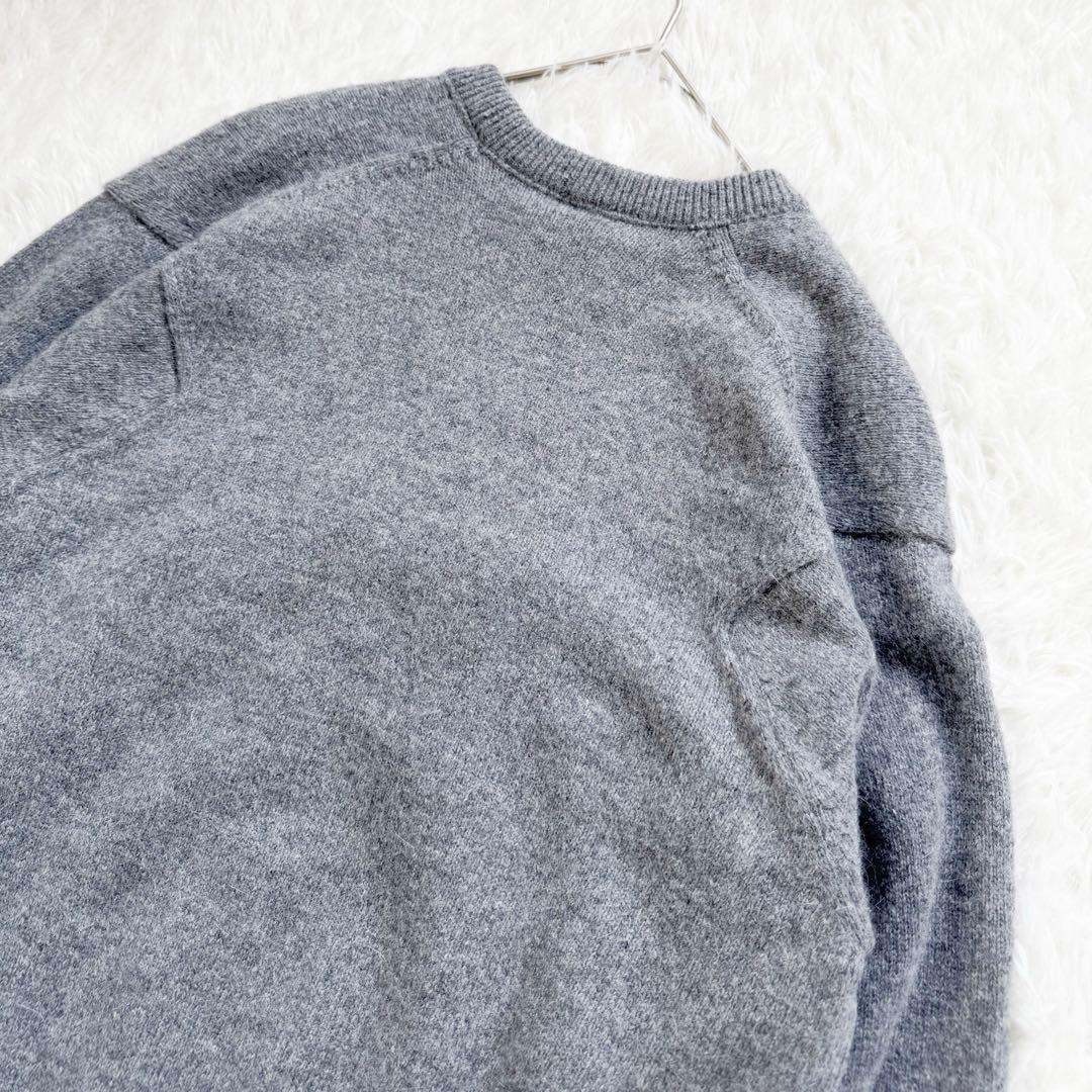 美品✨PONTI ポンティ アンゴラ混 チュール フリル クルーネックニット