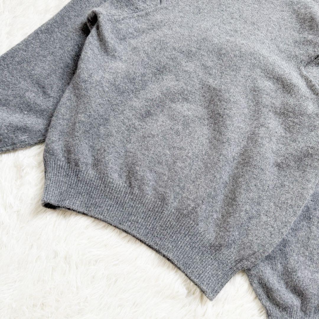 美品✨PONTI ポンティ アンゴラ混 チュール フリル クルーネックニット