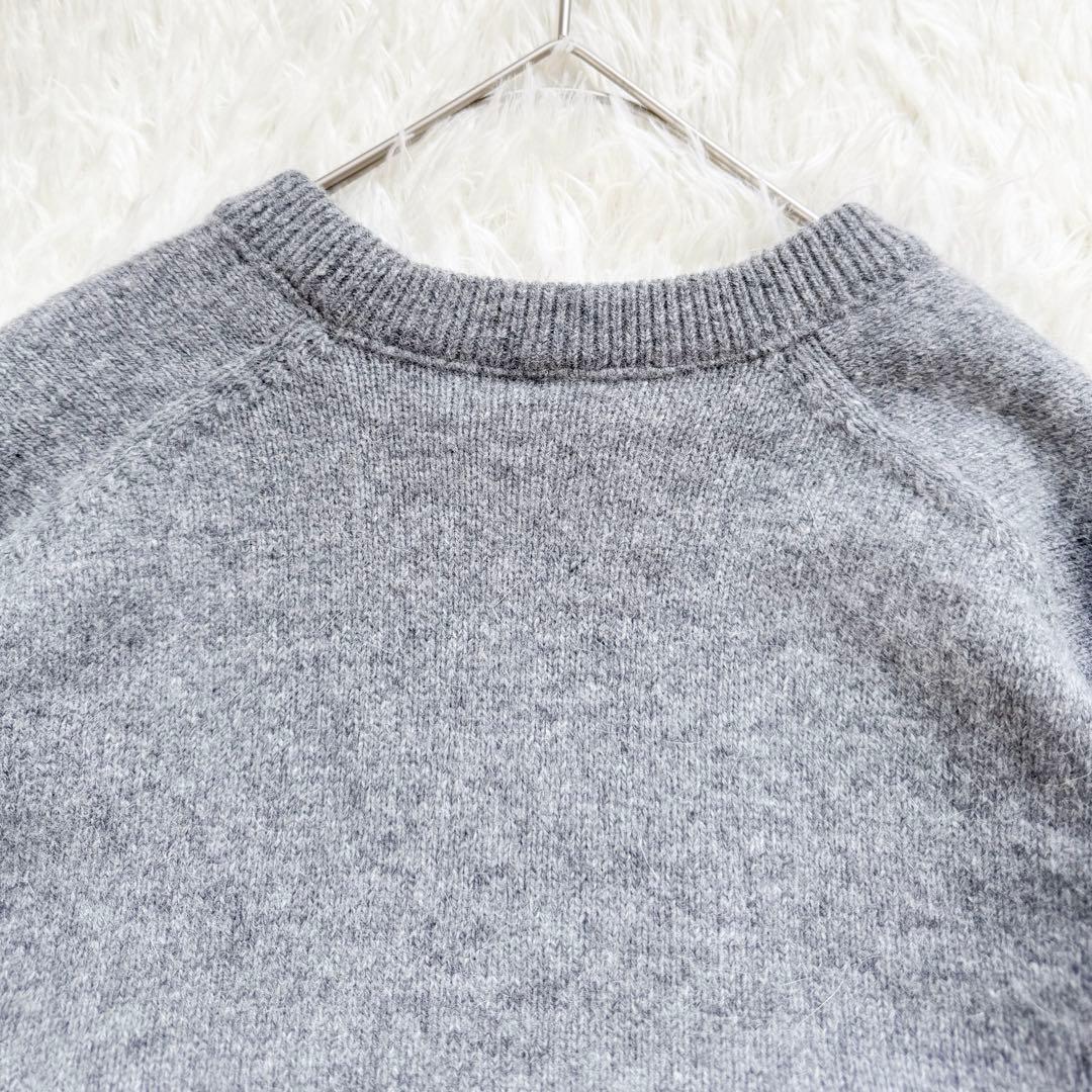 美品✨PONTI ポンティ アンゴラ混 チュール フリル クルーネックニット