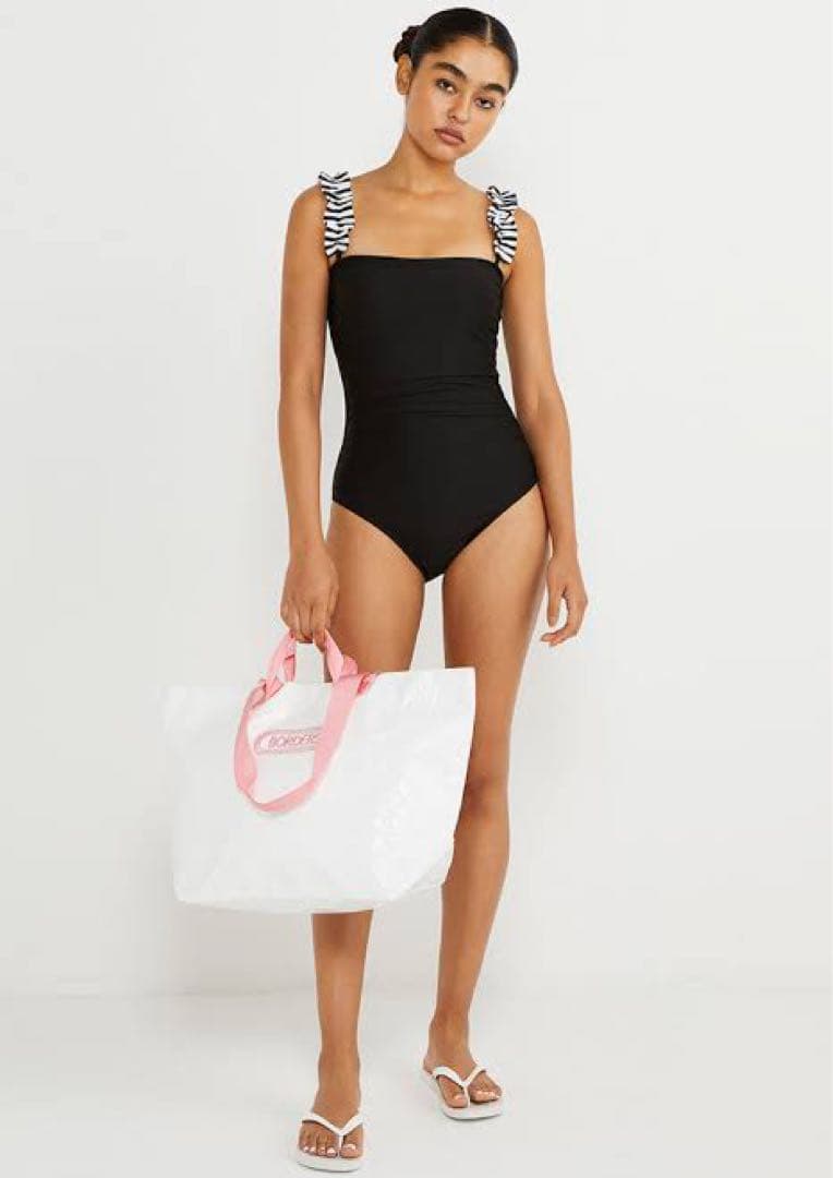 ボーダーズアットバルコニー 水着　3way Mサイズ　専用巾着付　美品