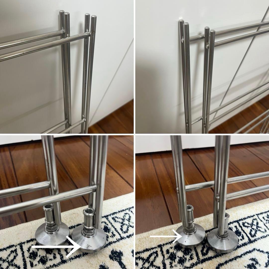 【無印良品】ステンレスユニットシェルフ オーク材 ワイド小 ３段