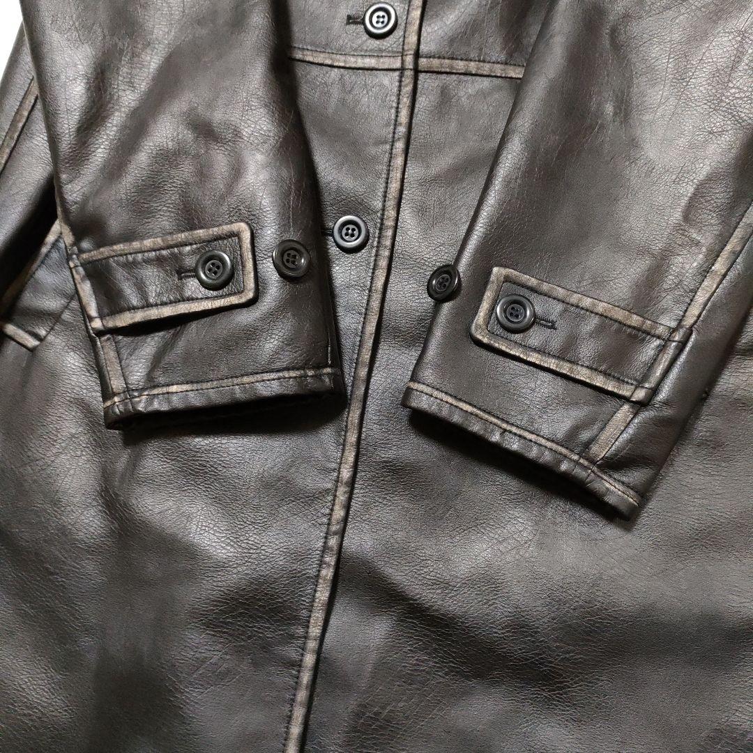 美品✨️ SLY レザーコート ヴィンテージ感 ロングコート 黒