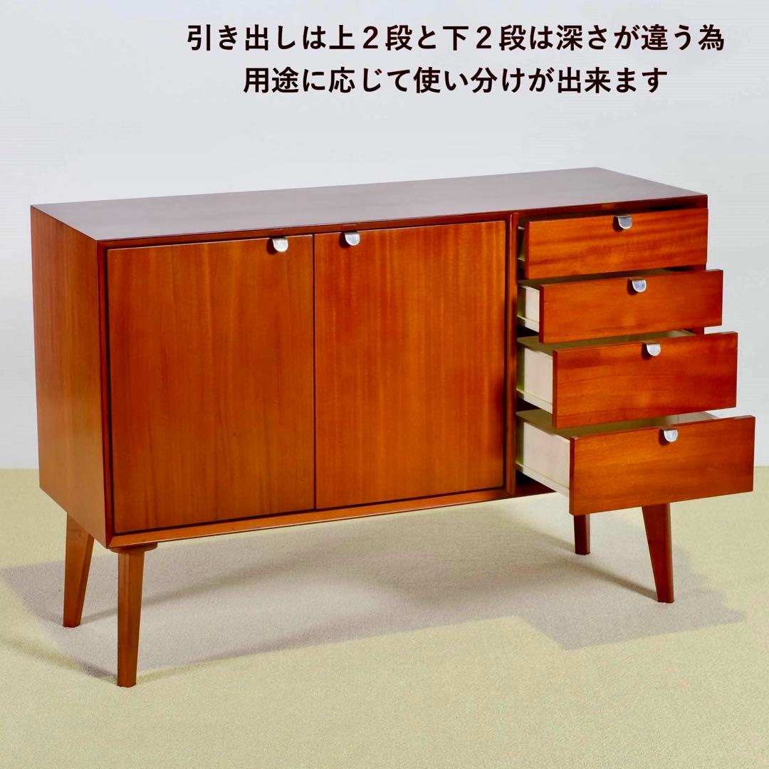 C 新品 北欧 キャビネット リビングボード 収納 本棚