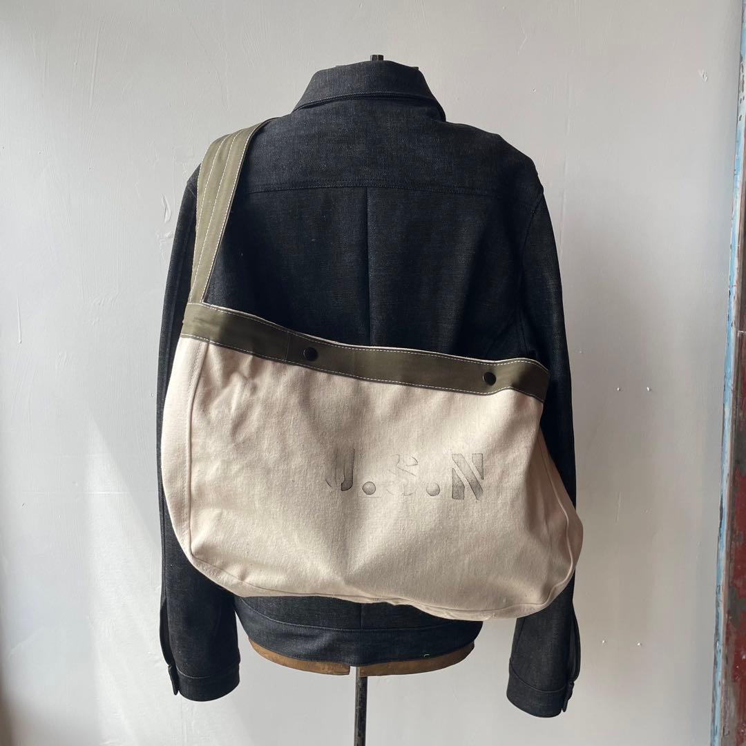 【U.S.N.】ビンテージ　ニュースペーパーバッグ　ミリタリー　アメリカ軍