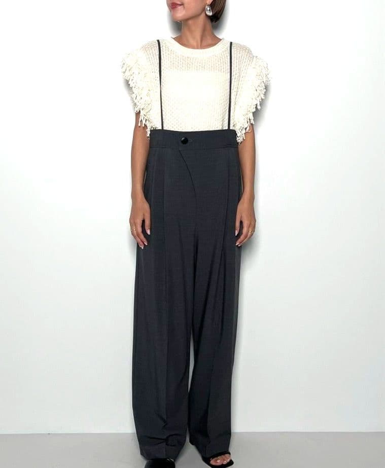 CHIGNON　シニヨン　サロペット　現行　オールインワン　今季　パンツ　ワイド