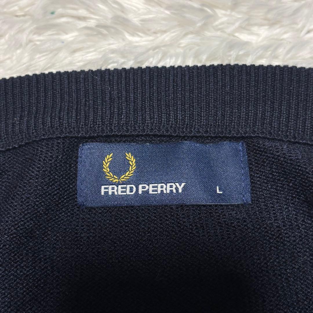 美品 BEAMS 別注 フレッドペリー ユニオンジャック カーディガン ロゴ刺繍