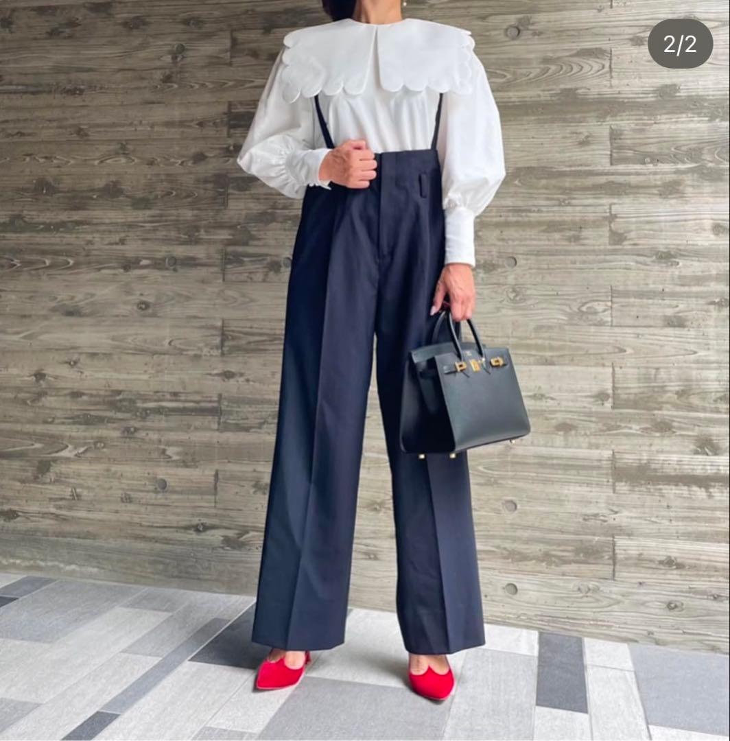 cygneシーニュ moss ワイドパンツ サロペット