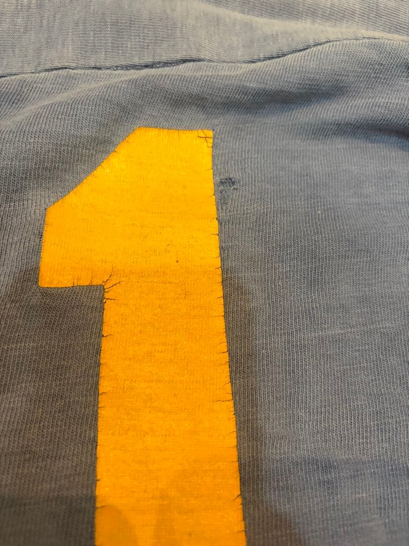 70s ビンテージ Champion フットボールTシャツ 7分Tシャツ