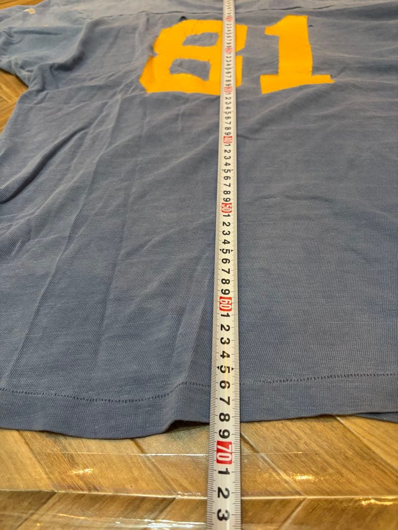 70s ビンテージ Champion フットボールTシャツ 7分Tシャツ