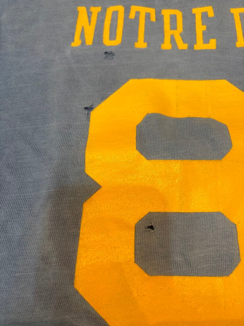 70s ビンテージ Champion フットボールTシャツ 7分Tシャツ