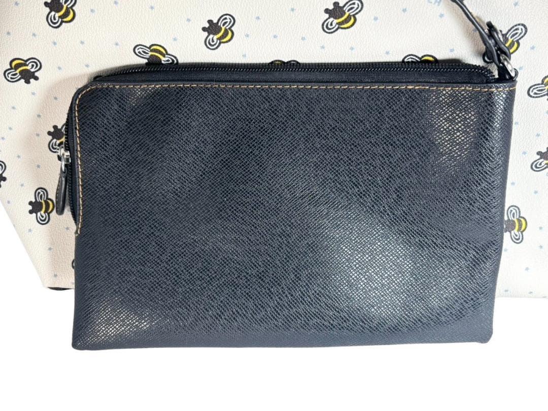 COACH コーチ F25820 トートバッグ PVCレザー ミツバチ ポーチ付