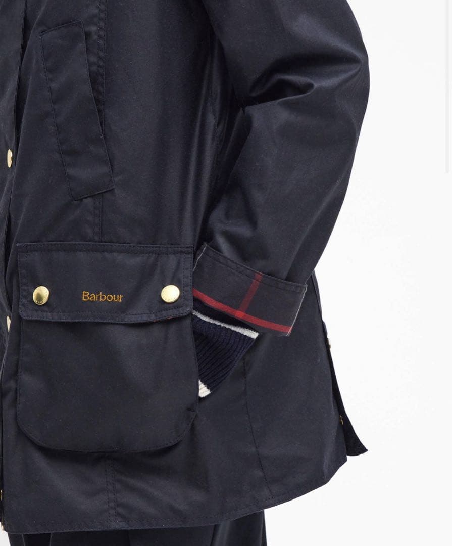 Barbour Modern Beadnell Waxジャケット 新品ボタン取れ