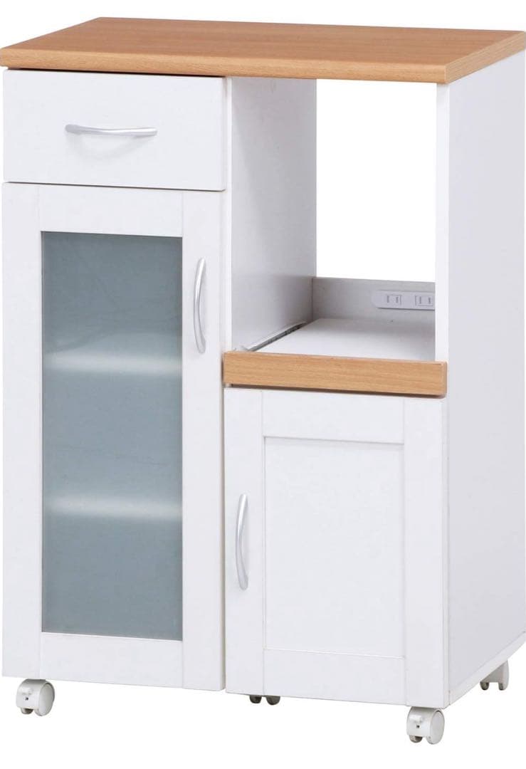 【未開封】不二貿易 キッチン収納棚 食器棚 幅60×奥行39.5×高さ89cm