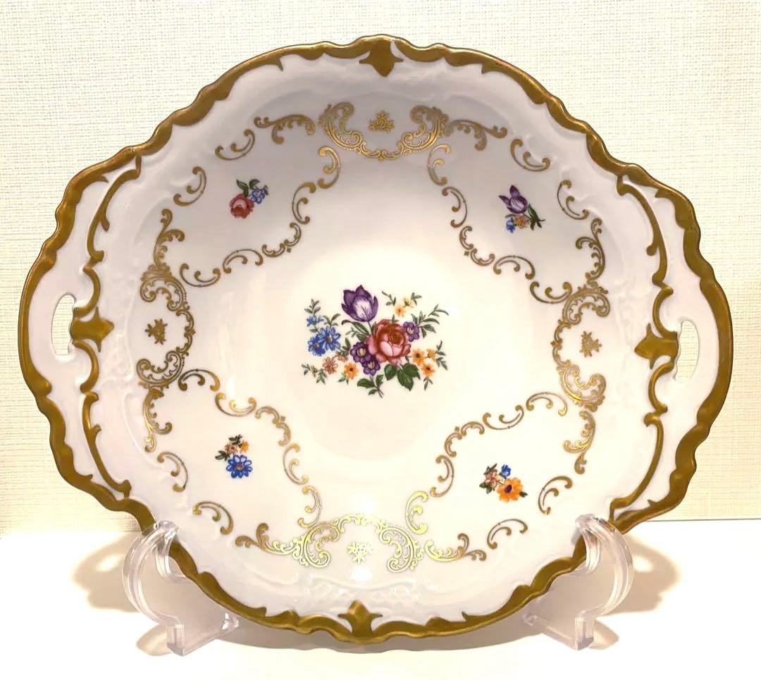 ライヒェンバッハ ローズブーケ皿 フルーツ 絵皿 花柄 Reichenbach
