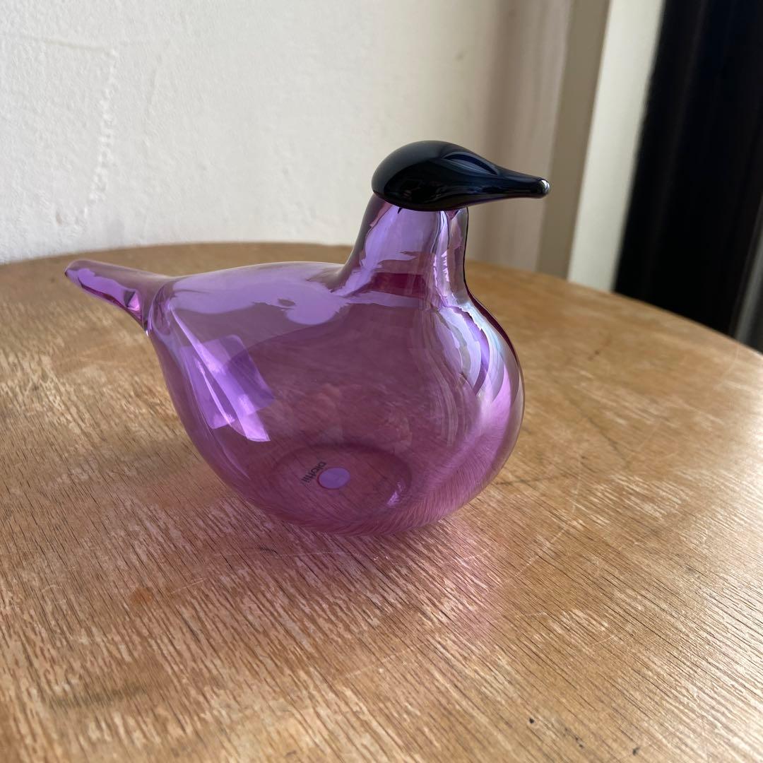 表参道限定　イッタラ　チベチャフ　ガラスバード　アメジスト scope