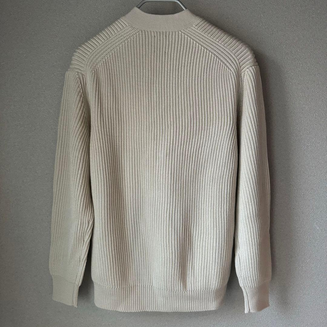 BATONER バトナー リブニットVネックカーディガン