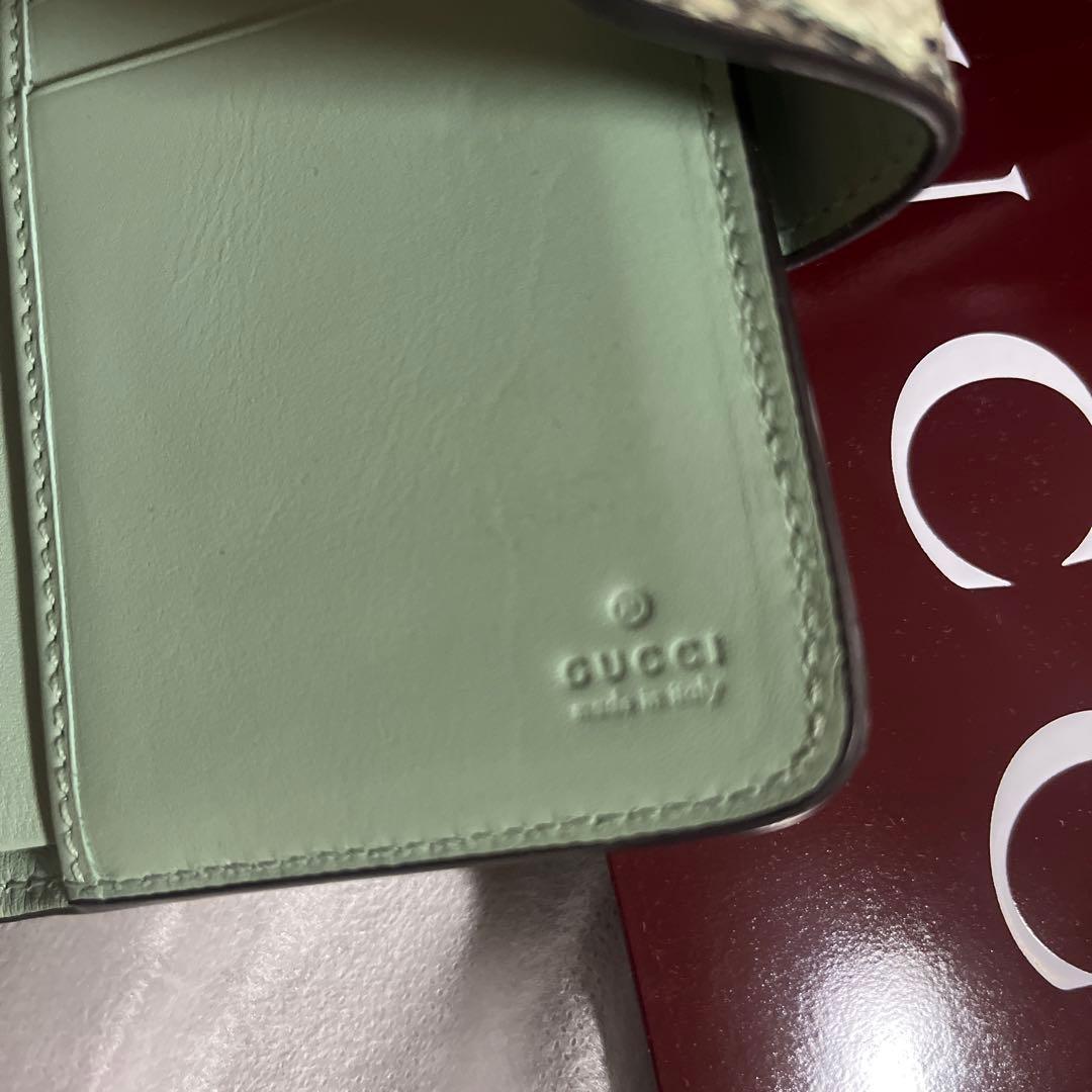 GUCCI パイソンウォレット　バンブー付き