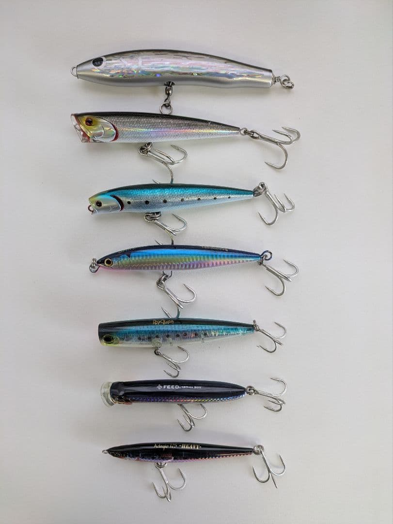 ルアー 7個セット売り シーバス 青物　DAIWA　MARIA 　ウッドプラグ