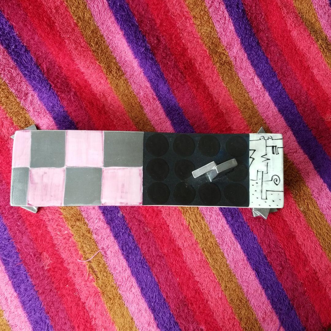 未使用　作家もの　藤田圭子作　オブジェ　物入れ　蓋物