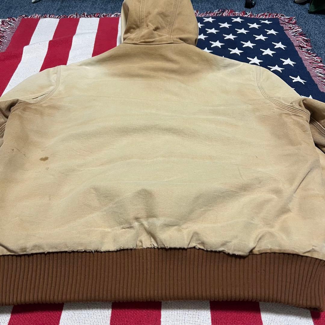 90s Carhartt カーハート ダックアクティブジャケット ベージュ ボロ