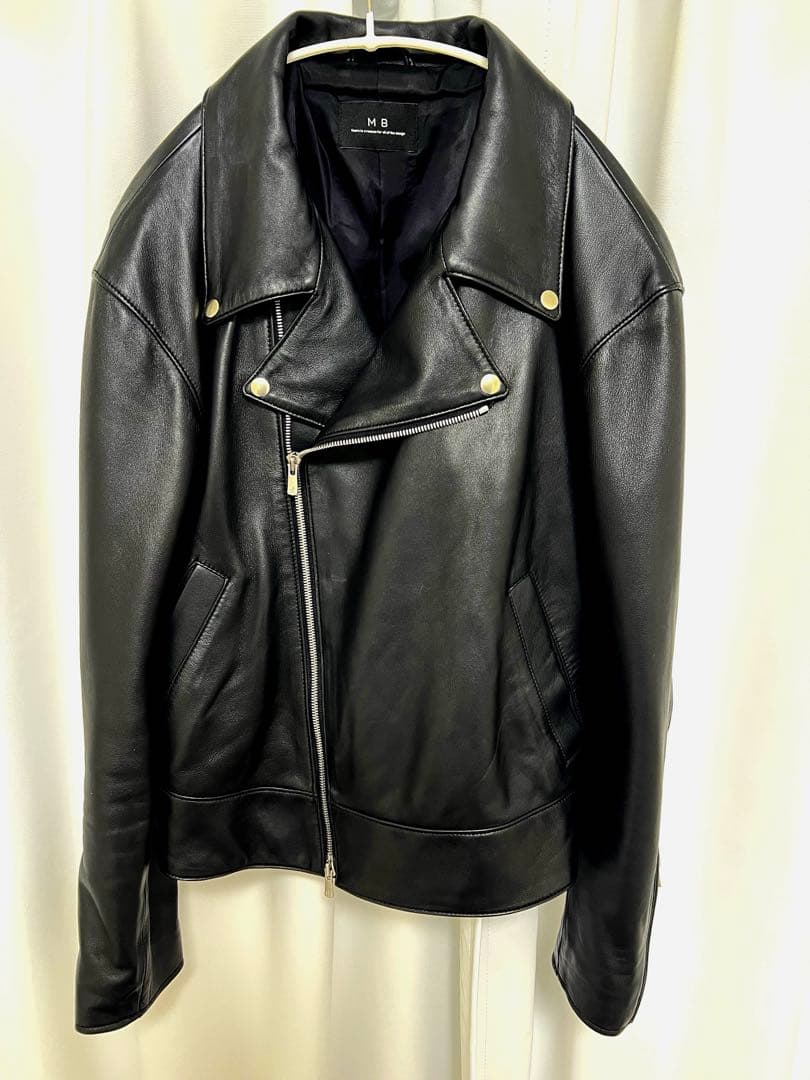 MBハイエンドレザーダブルライダースジャケット　Mサイズ