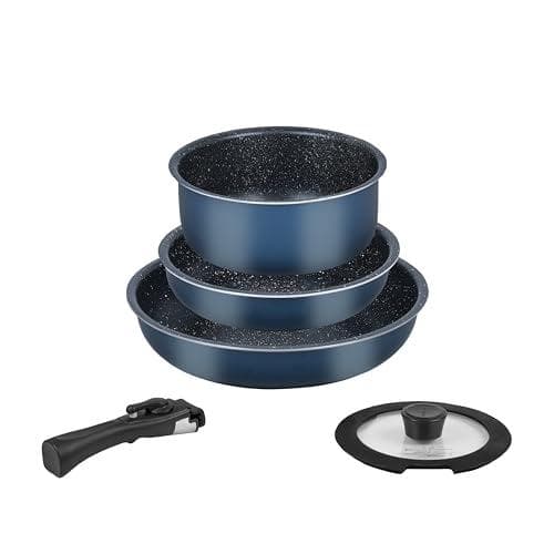 パール金属 フライパン 鍋 5点セット IH対応 マーブルコート 取っ手のとれb