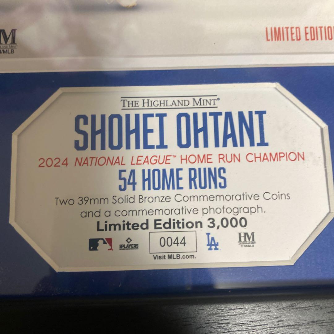 大谷翔平選手　2024 NL ホームラン王記念　 ダブルゴールドフォトミント
