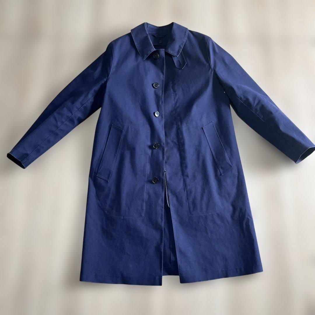 マッキントッシュ　ゴム引きコート　ダンカン　ネイビー　サイズ34