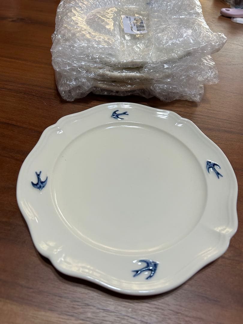 新品studio m'アーリーバード ラウンドプレートL 食器 4枚セット