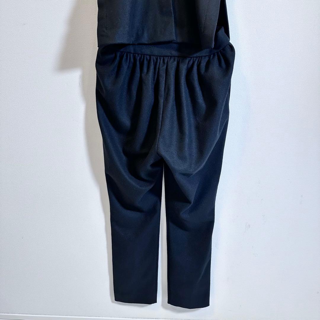 ヨーコチャン オールインワン カシュクール ノースリーブ ウール ブラック 38