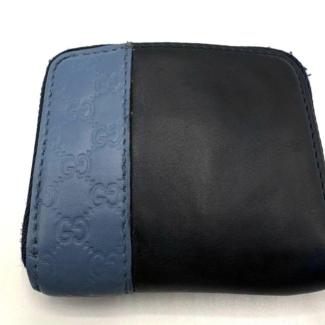 レザー ケース GGロゴ ネイビーと青