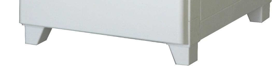 PES CST　収納チェスト　5段　日本製　ホワイト＊ブラウン