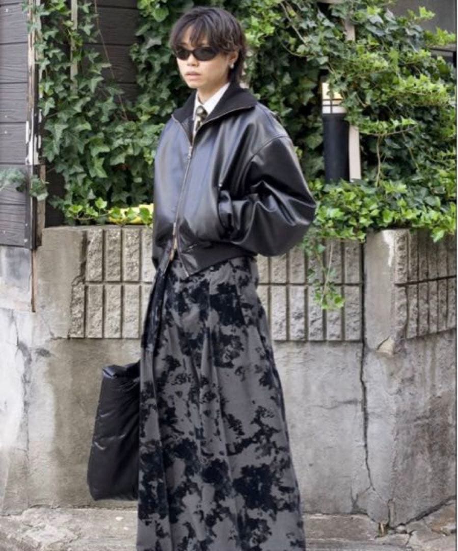 ジャケット・アウター hype kyoto High neck leather like jacket