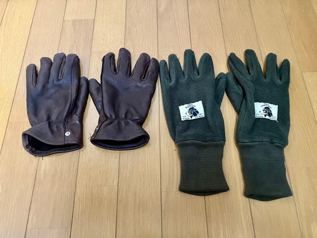 【USA製】90’s Polo by Ralph Lauren レザーグローブ