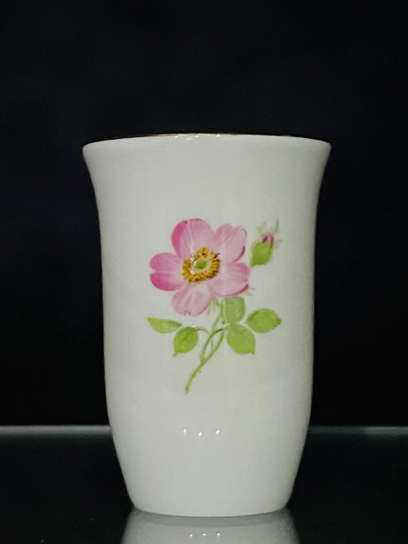 Meissenマイセン/※会員限定品 1級品 極稀少　猪口４口　日本酒　　花
